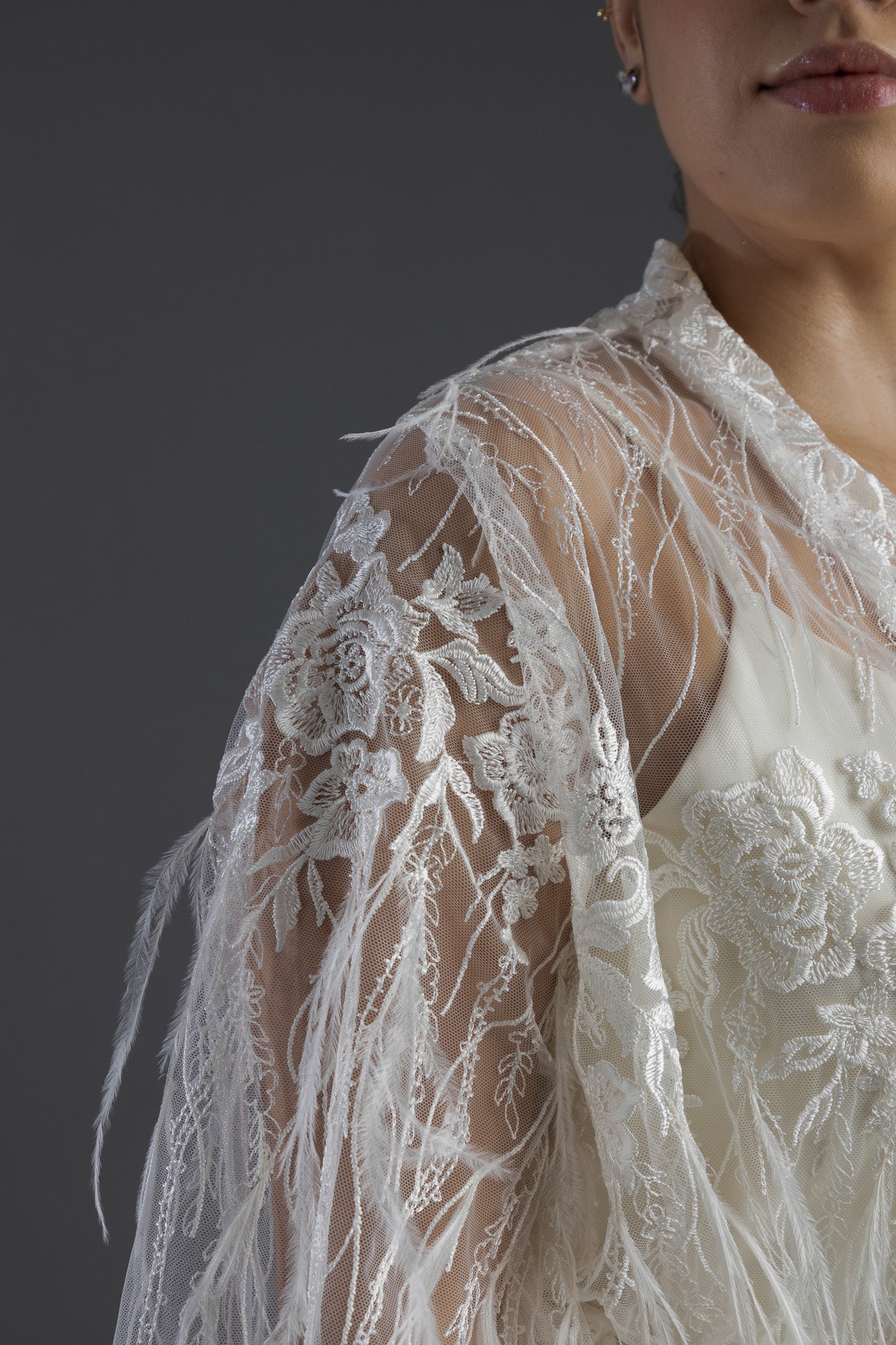 Bata de Novia Plumas